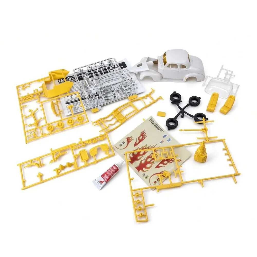 Revell Monogram 39 Chevy Street Rod 1:24 Model Kit 85-6640 Started As-Is